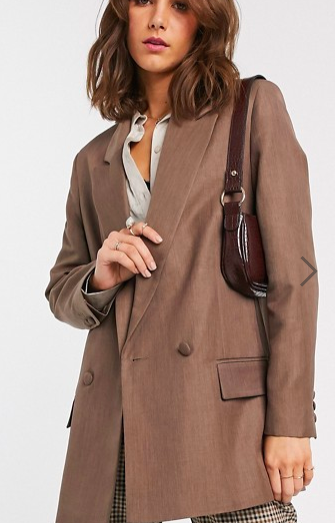 ASOS DESIGN perfect blazer in brown