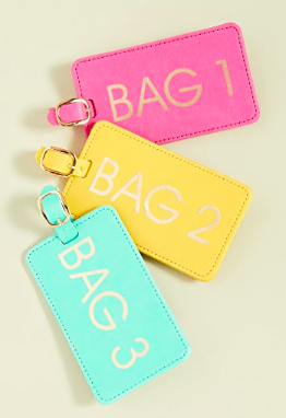 Shopbop @Home Bags 1,2,3 Luggage Tag Box Set  