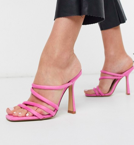 ALDO Arianna strappy heel sandal in pop pink