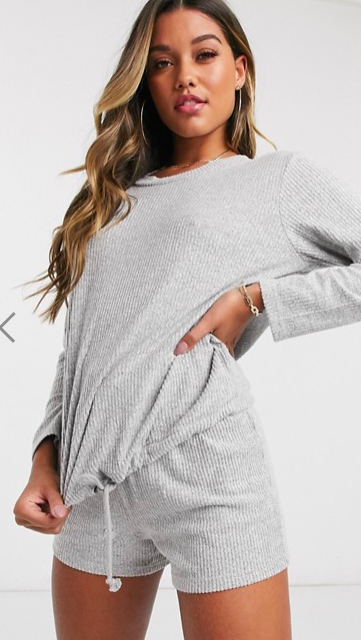 ASOS DESIGN mix &amp; match lounge super soft sweat with channelling