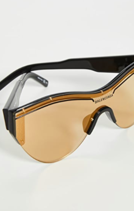 Balenciaga Extreme Cat Eye Ski Goggle Sunglasses  