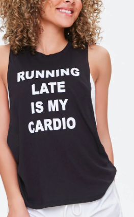 Forever 21 Active Cardio Graphic Muscle Tee
