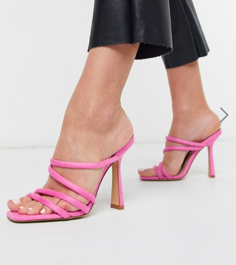ALDO Arianna strappy heel sandal in pop pink