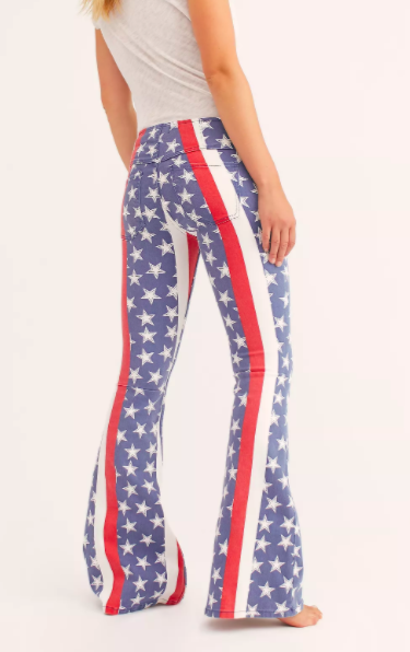 Penny Pull-On Stars &amp; Stripes Flare Jeans
