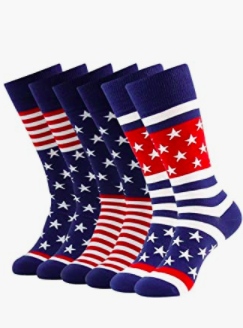 American Flag Fun Dress Socks for Men,