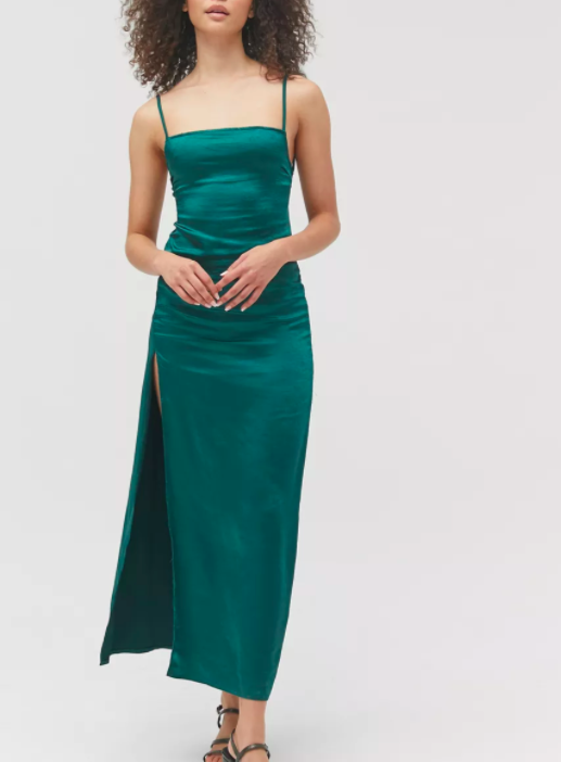 Motel Bonita Satin Slip Maxi Dress