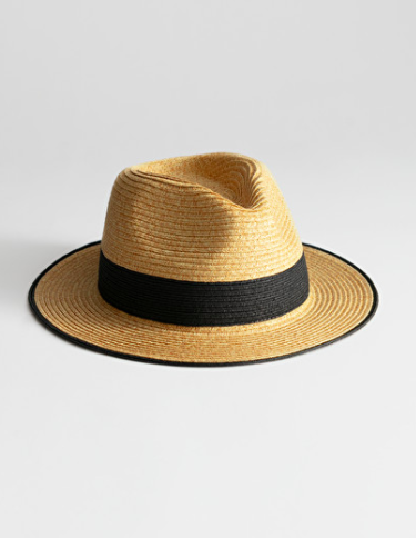 Stories Straw Fedora Hat