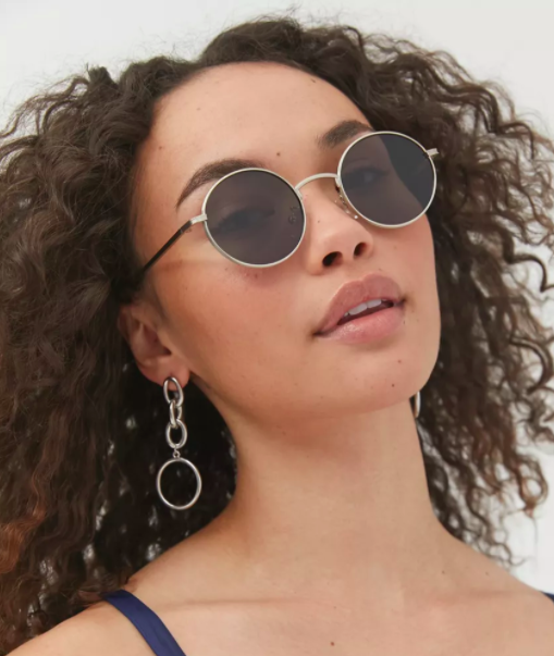 UO   Rayanne Metal Round Sunglasses