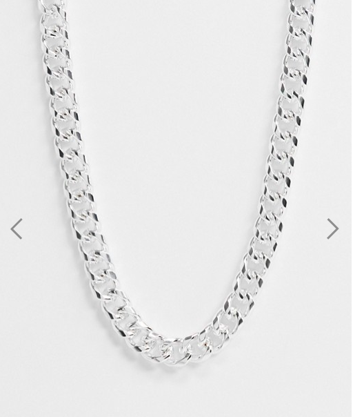 Chained &amp; Able neckchain with link in silver