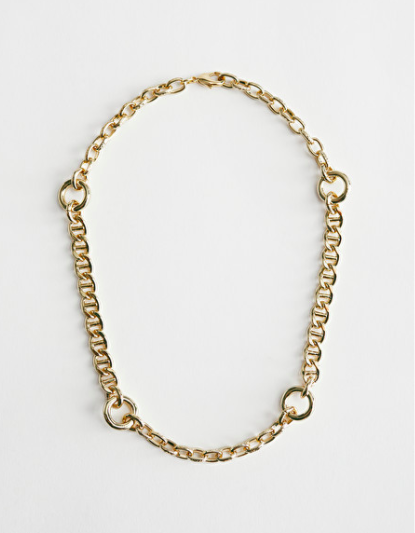 Stories Chunky Chain Fitted Necklace