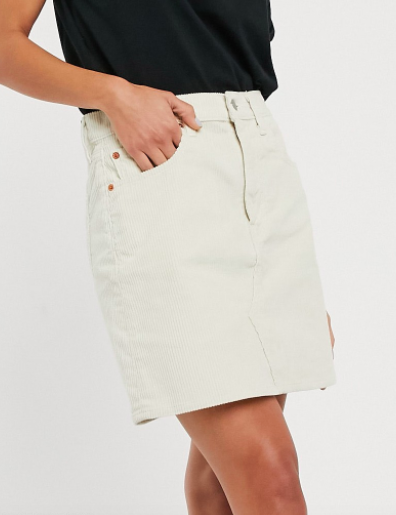 Levi's cord mini skirt