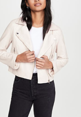 cupcakes and cashmere Chandler Faux Leather Moto Jacket 
