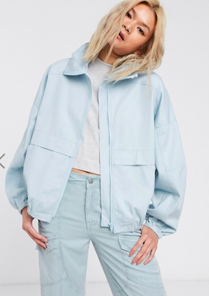 ASOS DESIGN soft denim sports jacket