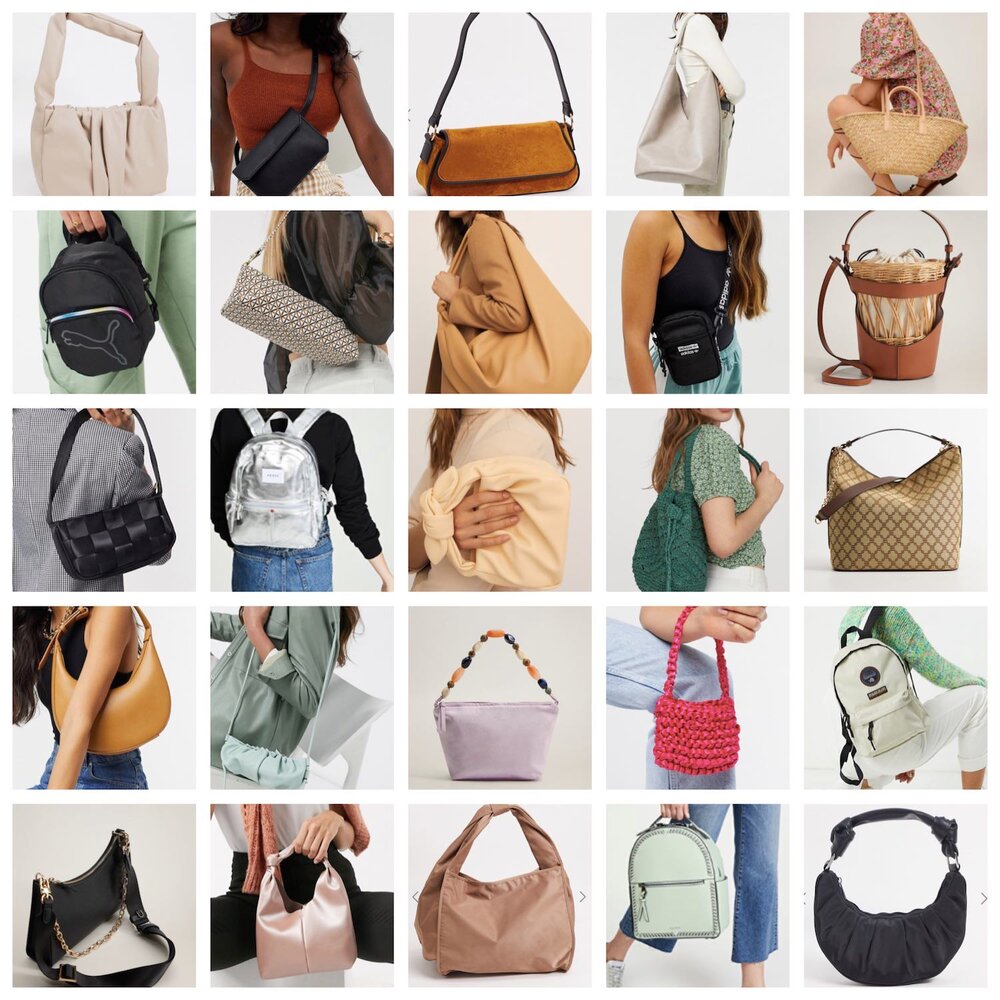 Women Crossbody Bag Faux Leather Bucket Bag Shoulder Bag Chic Mini Purse Hobo Handbag Tote Bag Vintage Lattice Cute