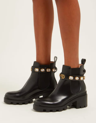 Trip Jewel Strap Bootie GUCCI