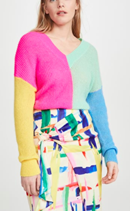 Essentiel Antwerp Vivar Colour Block Sweater 