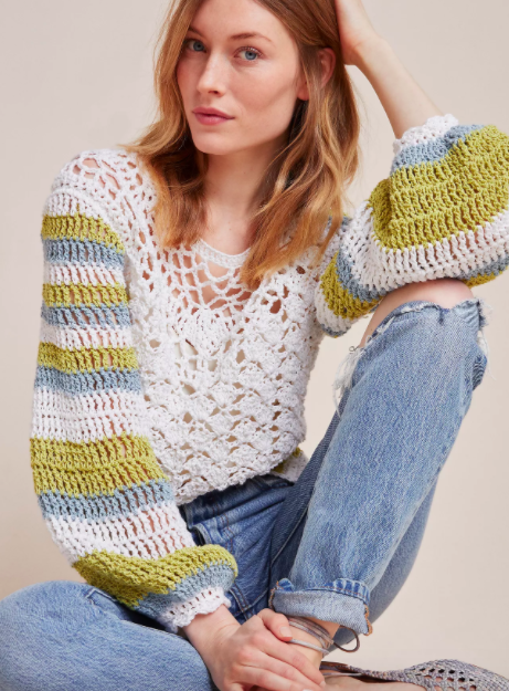 Of Handmade Maglia Crochet Sweater