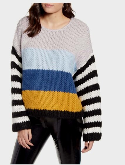 Stripe Oversize Sweater BLANKNYC