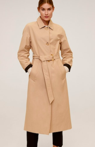 Mango Classic belted trench