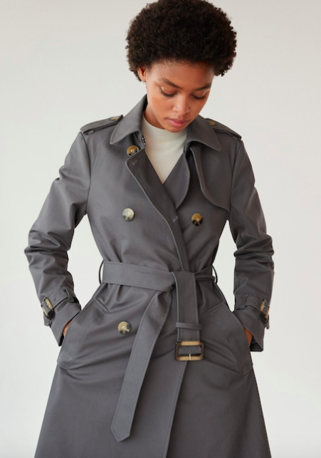 Mango Double breasted trench