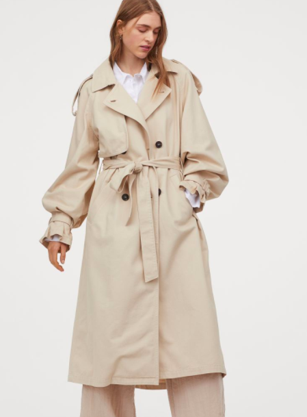 HM Double-breasted Trenchcoat