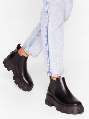 Nasty Gal You're in the Driving Cleat Faux Leather Boots