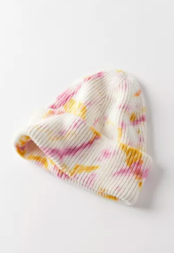 UO Tall Tie-Dye Ribbed Knit Beanie