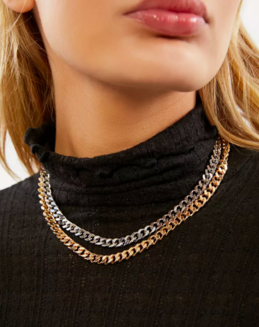 UO Essential Curb Chain Necklace Set