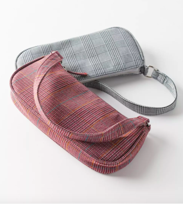 UO Plaid Baguette Bag