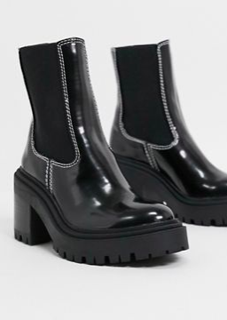 ASOS DESIGN Rachel chunky chelsea boots in black