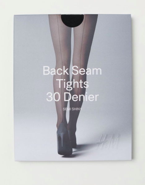 HM 30 Denier Tights with Seams