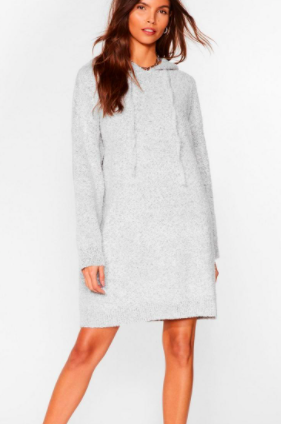 Nasty Gal Don't Text-ure Your Ex Knitted Sweater Dress