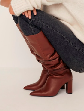 Mango Heel leather boot