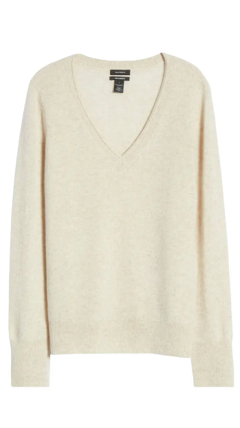 V-Neck Cashmere Sweater HALOGEN®