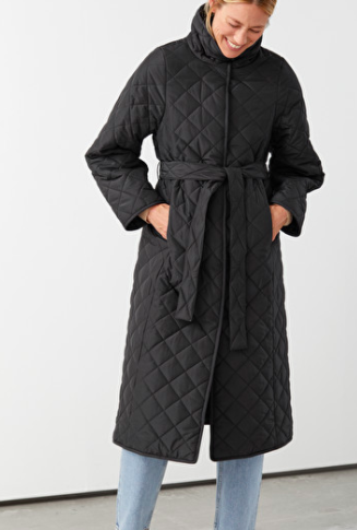 Stories Belted Quilted Coat