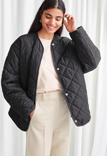 Stories Double Breasted Quilted Jacket