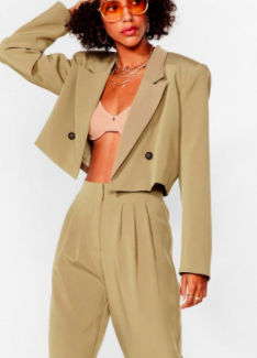 Nasty Gal Woman's World Cropped Blazer