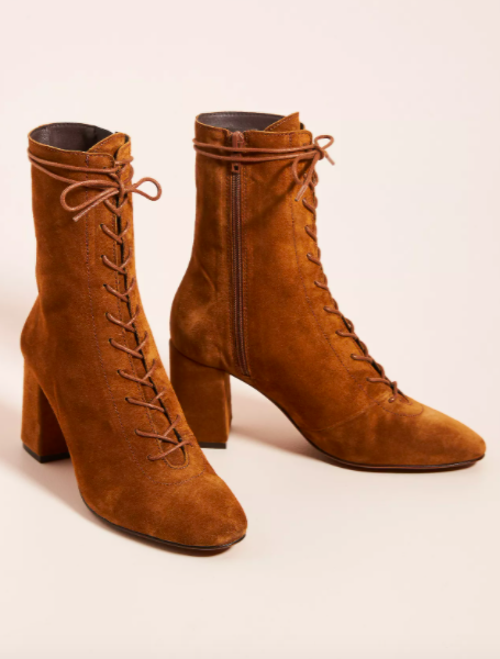 Anthropologie Sukie Lace-Up Boots
