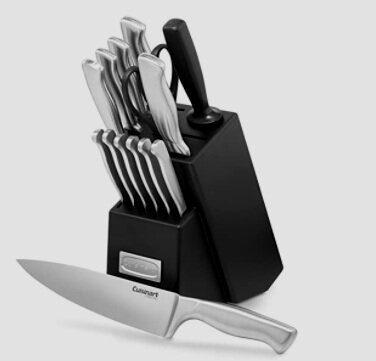 Cuisinart C77SS-15PK 15-Piece Stainless Steel Hollow Handle Block Set