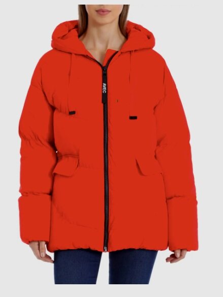 Water Resistant Hooded Cozy Duvet Puffer Jacket AVEC LES FILLES