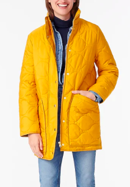 JCREW Quilted cocoon puffer with PrimaLoft®