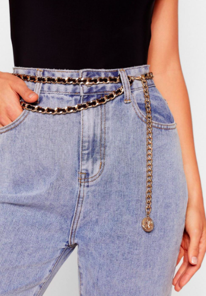 Let's Get Waisted Woven Chain Belt
