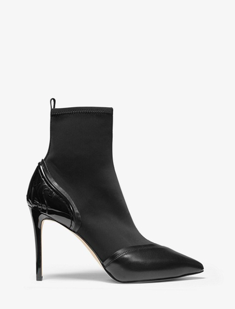 MICHAEL MICHAEL KORS Khloe Scuba and Leather Ankle Boot