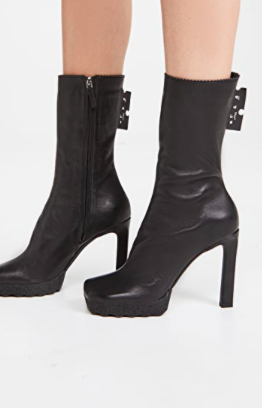 Off-White Nappa Ankle Boots  