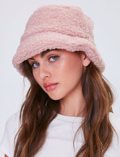 Forever 21 Faux Shearling Bucket Hat