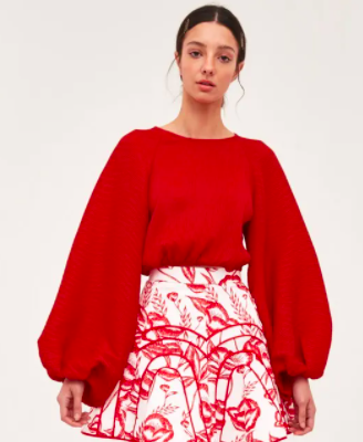 C/MEO COLLECTIVE  COMES IN WAVES TOP RED