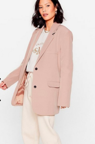 Nasty Gal Working Hard Or Oversized Blazer