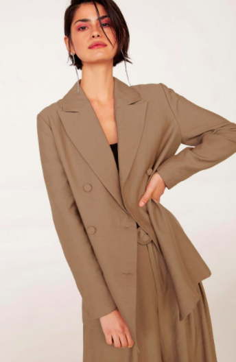 Business As Usual Oversized Double Breasted Blazer