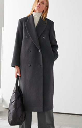 Stories Boxy Double Breasted Coat