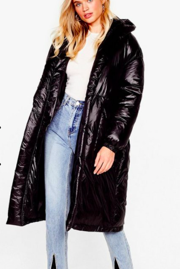 Nasty Gal No Pad Vibes Belted Longline Jacket